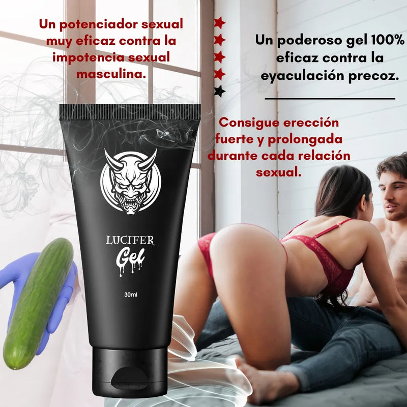 Lucifer Gel Premium – Erección De Hierro, Placer Sin Límite.