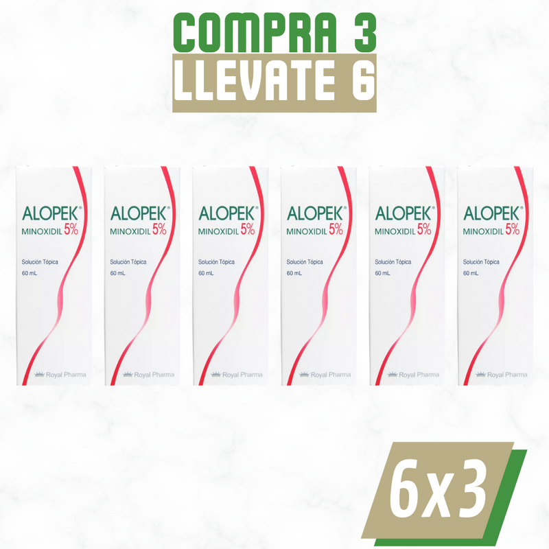 Alopek – Tópico 5 % para Caída del Cabello, Densidad Capilar y Regeneración