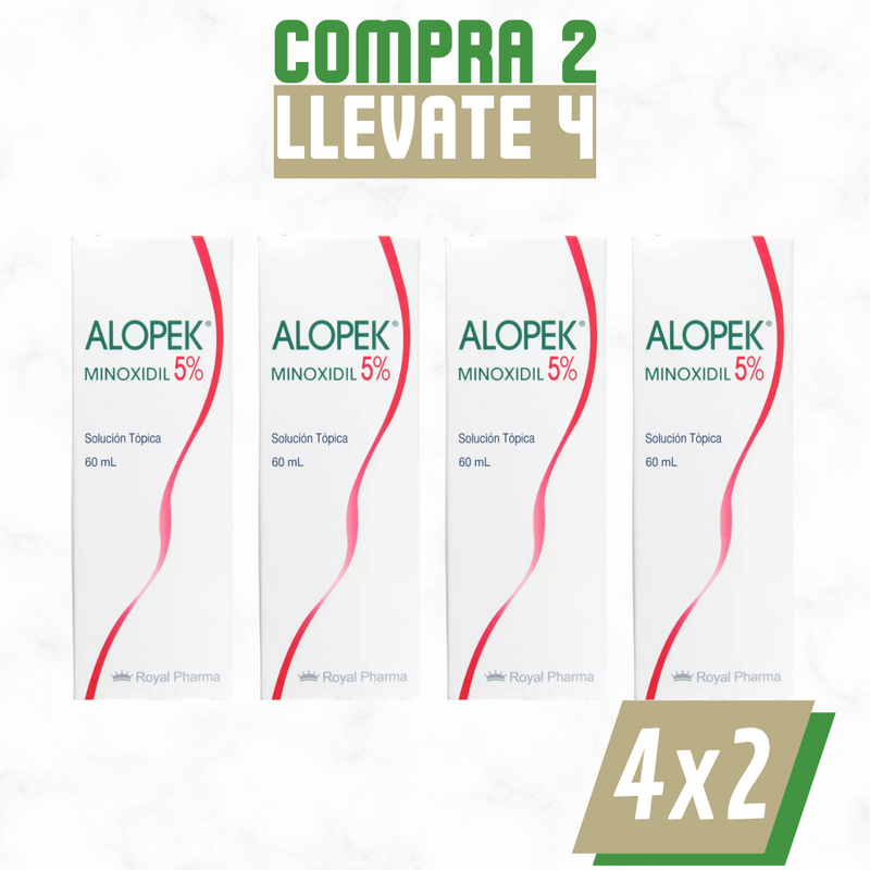 Alopek – Tópico 5 % para Caída del Cabello, Densidad Capilar y Regeneración