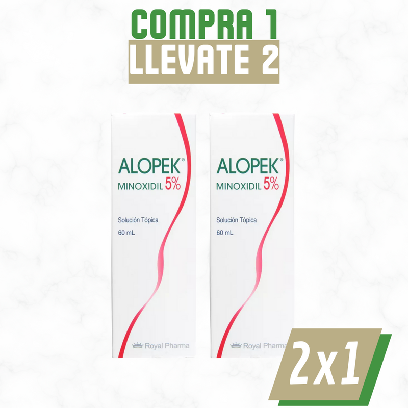 Alopek – Tópico 5 % para Caída del Cabello, Densidad Capilar y Regeneración