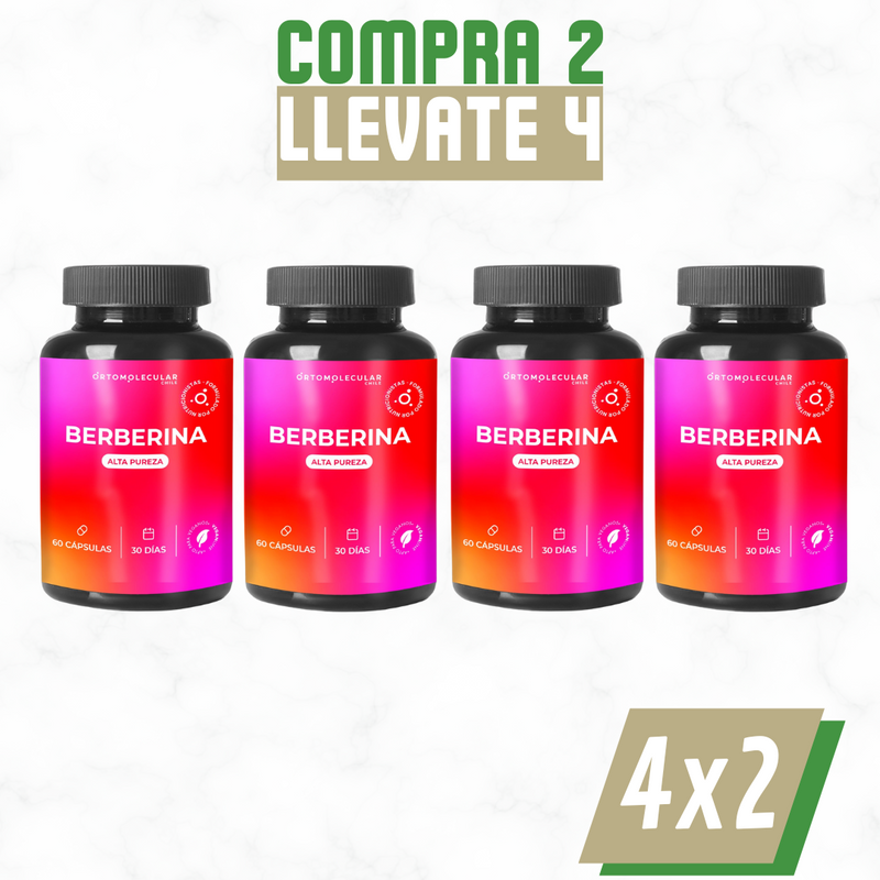 Berberina – Cápsulas Naturales Para Metabolismo, Glucosa y Salud Intestinal