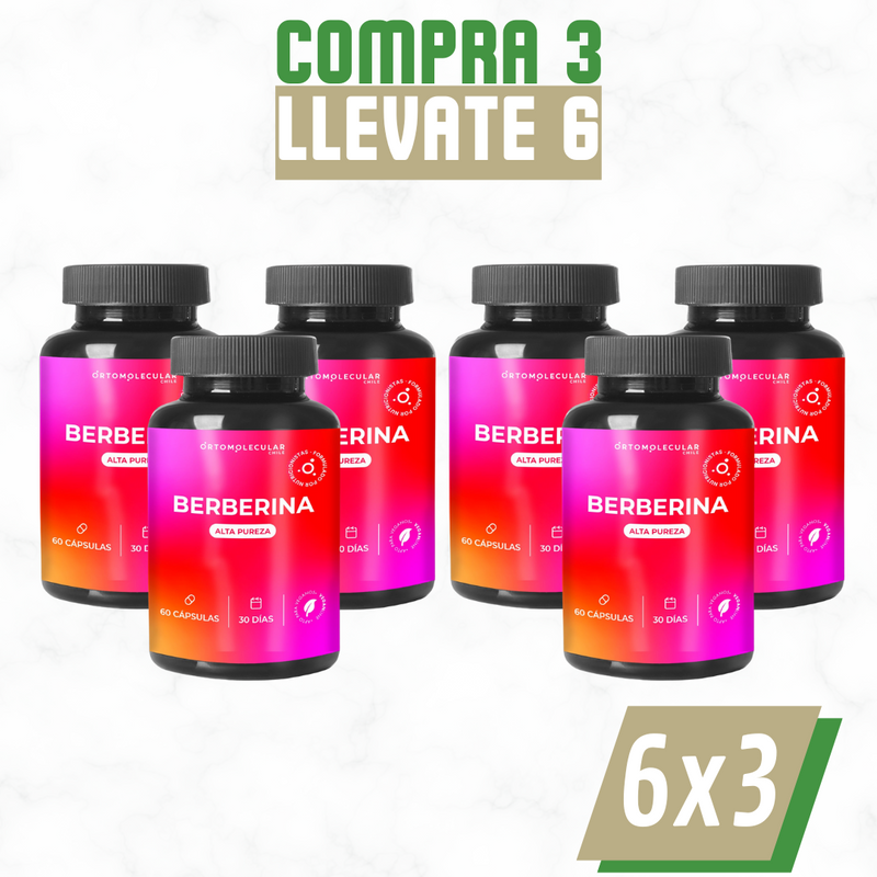 Berberina – Cápsulas Naturales Para Metabolismo, Glucosa y Salud Intestinal