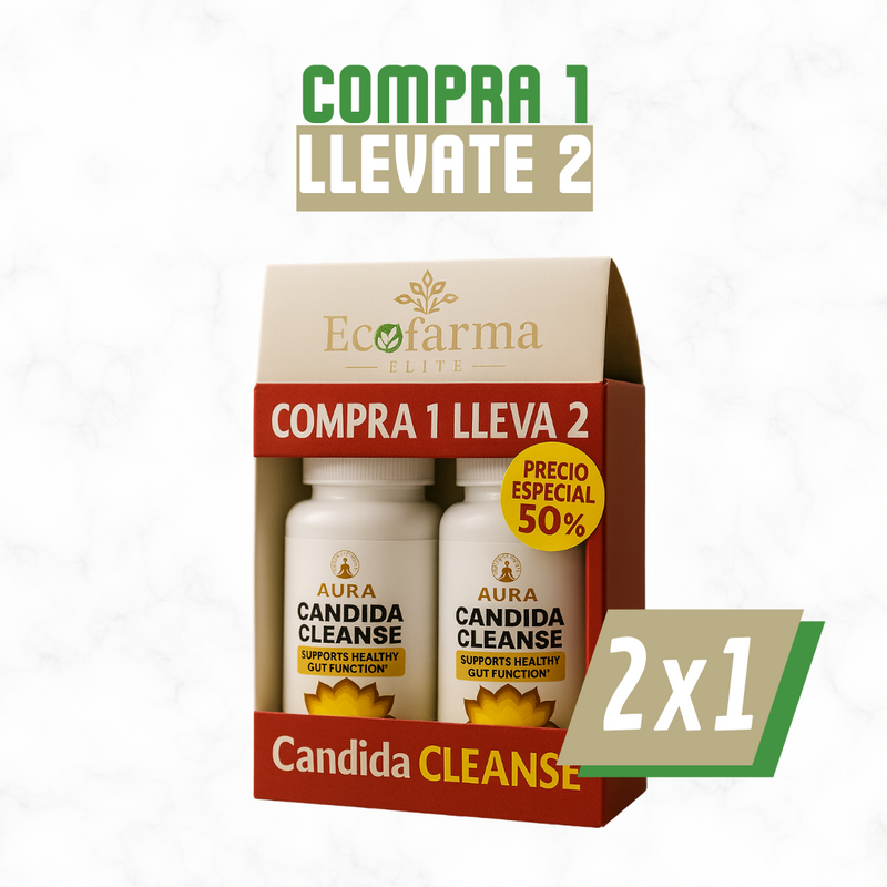 Candida Cleanse – Cápsulas Naturales Para Equilibrio Intestinal y Control de Hongos