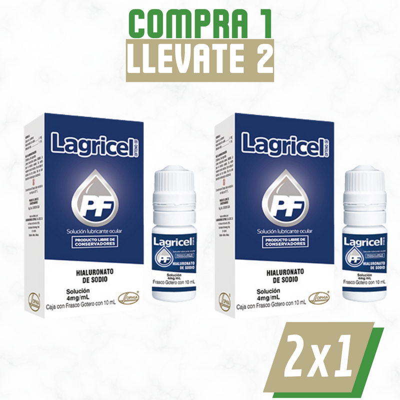 Lagricel – Solución Oftálmica para Ojos Secos, Ardor y Molestias Oculares