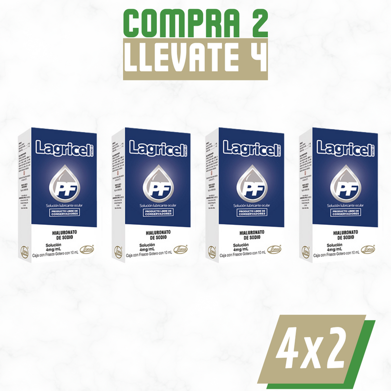 Lagricel – Solución Oftálmica para Ojos Secos, Ardor y Molestias Oculares